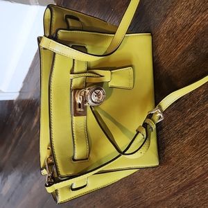 Lime Green Michael Kors compact bag